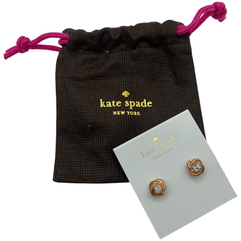 Kate Spade New York Infinity & Beyond Rose Gold Earrings
